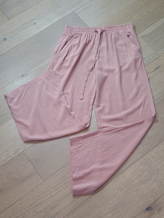 Sienna Sky Pants - EUC Sienna Sky Wide Leg Pants Women's sz XL Dusty Rose Linen Blend Pull On Pant